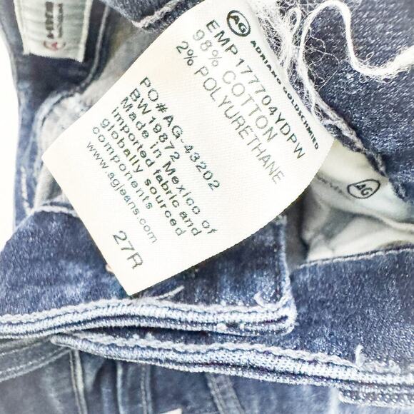 AG The Farrah Skinny Ankle High-Rise Dark Wash Denim Jeans Size 27 - Picture 8 of 9
